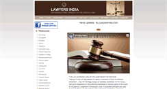 Desktop Screenshot of lawyersindia.com